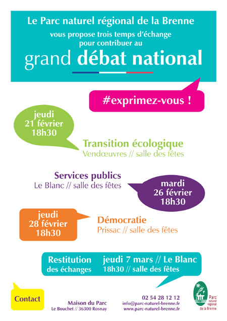 2019 Affiche grand debat Brenne